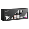 CarPro The16 Box – zestaw testerów, Zestaw Testerów Produktów Do Czyszczenia, Mycia, Pielęgnacji Wnętrza i Lakieru 16x50ml