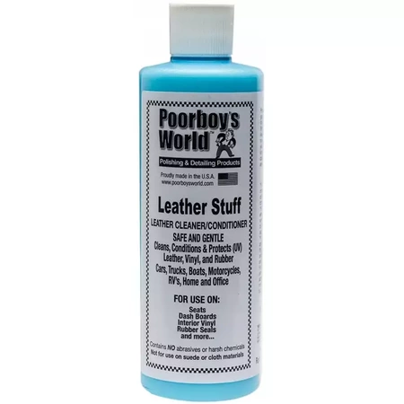 Poorboy’s World Leather Stuff Środek Nawilżający I Odżywiający Tapicerkę Skórzaną473ml