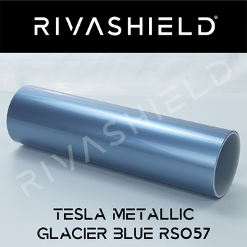 Folia PPF do zmiany koloru auta Rivashield Color Tesla Metallic Glacier Blue RS057