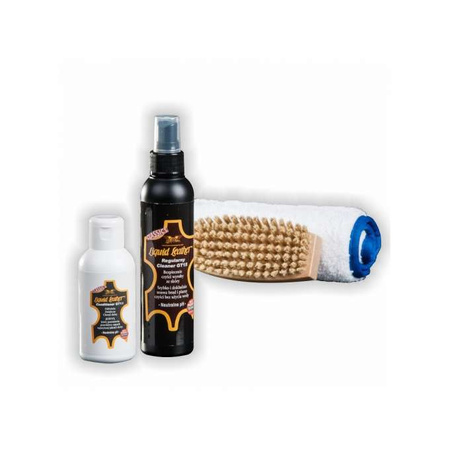 Gliptone - Zestaw do czyszczenia i pielęgnacji ciemnej tapicerki skórzanej GT15 & GT11