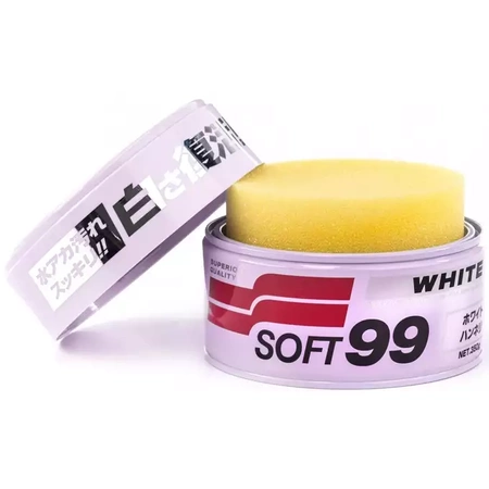 SOFT99 White Soft Wax Wosk Do Jasnych Lakierów 350g