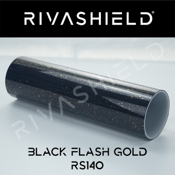 Folia PPF do zmiany koloru auta Rivashield Color Black Flash Gold RS140
