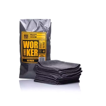 Work Stuff Worker 10-pack – delikatna mikrofibra bez obszycia, 40x40cm, 320gsm