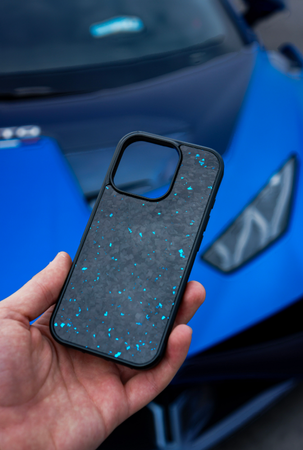 Etui na telefon Kuty Carbon iPhone BLUE