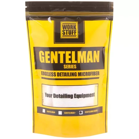 Work Stuff Gentleman Basic White Delikatna MIkrofibra Bez Obszycia 40x40cm, 350gsm