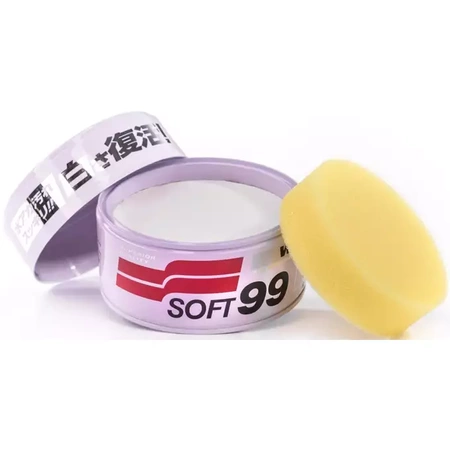 SOFT99 White Soft Wax Wosk Do Jasnych Lakierów 350g