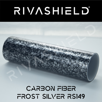 Folia PPF do zmiany koloru auta Rivashield Color Carbon Fiber Frost Silver RS149