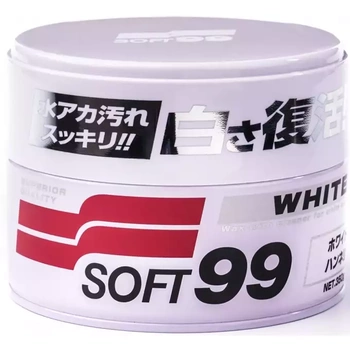 SOFT99 White Soft Wax Wosk Do Jasnych Lakierów 350g
