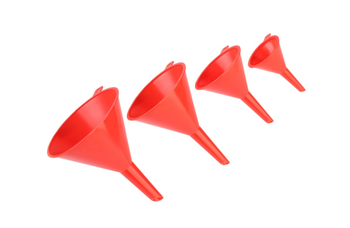 Carmotion Zestaw plastikowych lejków